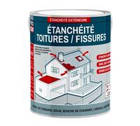 PRO COM Peinture, résine d'étanchéité toiture, réparation tuiles, fissures, anti-fuites, décore, protège, plusieurs coloris 2.5 litres
