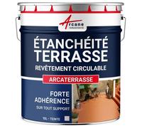 Peinture, résine étanchéité Terrasse - Imperméabilisation terrasse circulable, balcon, sols extérieurs, béton 10 L - Gris - ARCANE INDUSTRIES