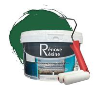 Peinture Résine multisupport Intérieur pour Faïence, Carrelage, Douche, Baignoire 5m² - RAL 6029 Vert menthe + Kit d'application OFFERT