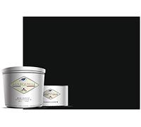 Peinture Résine Noir Maléficio - Résine Epoxy Bi-Composants - Effet Mat - Peinture Mur, Plafond, Boiserie, Carrelage & Métal - Lessivable - COV A+ - Fabriquée En France - 750 ml - BARBOUILLE