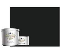 Peinture Résine Noir Vodounô - Résine Epoxy Bi-Composants - Effet Mat - Peinture Mur, Plafond, Boiserie, Carrelage & Métal - Lessivable - COV A+ - Fabriquée En France - 750 ml - BARBOUILLE