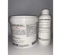 Peinture résine polyuréthane transparente ultra mate imperméable pour sols de 5 kg pour 100 m².