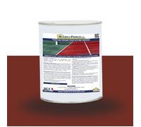 Peinture résine pour bitume enrobé Pot de 1 Kg Rouge Tennis RAL 040 30 40