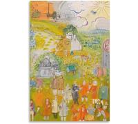 Peinture rétro Raoul Dufy Peinture《Power Genie》Peinture murale Raoul Dufy Affiches abstraites et gravures pour la décoration du salon 40x55cmx1 sans cadre