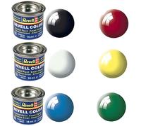 Peinture - REVELL - Couleurs de base - Lot de 6 pots de 14 ml