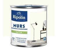 Peinture - RIPOLIN - Blanc Anzere - Satiné - 0,5L - Acrylique - Intérieur