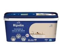Ripolin Peinture Cuisine et bain pour murs, boiseries, plafonds et radiateurs 2 L Lin