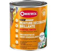 Peinture Rustol Déco Owatrol - Gris fenêtre - 750 ml