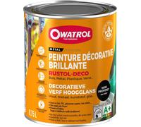 Peinture Rustol Déco Owatrol - Noir - 750 ml