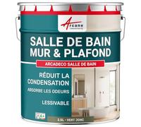 Peinture Salle de Bain Anti-Condensation Mur Plafond 2.5 L Vert jonc