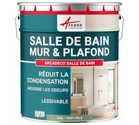 Peinture Salle de Bain Anti-Condensation Mur Plafond 2.5 L Vert Pâle