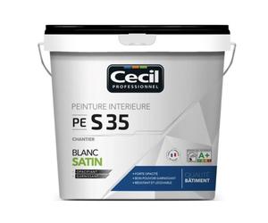Peinture satinée CÉCIL PE S35 Blanc 15L 15 L