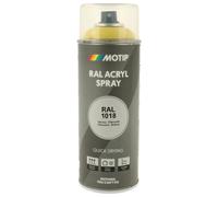 PEINTURE SECHAGE RAPIDE RAL ACRYL RAL1018 BRILLANT AEROSOL 400ML MOTIP