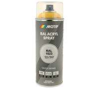 PEINTURE SECHAGE RAPIDE RAL ACRYL RAL1023 BRILLANT AEROSOL 400ML MOTIP