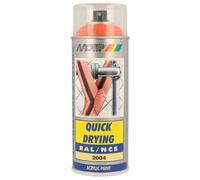 PEINTURE SECHAGE RAPIDE RAL ACRYL RAL2004 BRILLANT AEROSOL 400ML MOTIP