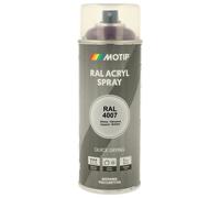 PEINTURE SECHAGE RAPIDE RAL ACRYL RAL4007 BRILLANT AEROSOL 400ML MOTIP