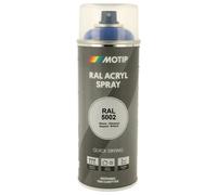 PEINTURE SECHAGE RAPIDE RAL ACRYL RAL5002 BRILLANT AEROSOL 400ML MOTIP