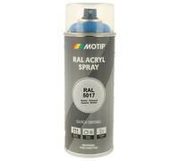 PEINTURE SECHAGE RAPIDE RAL ACRYL RAL5017 BRILLANT AEROSOL 400ML MOTIP