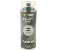 PEINTURE SECHAGE RAPIDE RAL ACRYL RAL6005 BRILLANT AEROSOL 400ML MOTIP