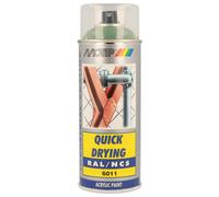 PEINTURE SECHAGE RAPIDE RAL ACRYL RAL6011 BRILLANT AEROSOL 400ML MOTIP