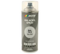 PEINTURE SECHAGE RAPIDE RAL ACRYL RAL7012 BRILLANT AEROSOL 400ML MOTIP