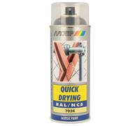 PEINTURE SECHAGE RAPIDE RAL ACRYL RAL7024 BRILLANT AEROSOL 400ML MOTIP