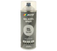 PEINTURE SECHAGE RAPIDE RAL ACRYL RAL7035 BRILLANT AEROSOL 400ML MOTIP