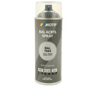 PEINTURE SECHAGE RAPIDE RAL ACRYL RAL7043 BRILLANT AEROSOL 400ML MOTIP