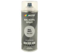 PEINTURE SECHAGE RAPIDE RAL ACRYL RAL9003 BRILLANT AEROSOL 400ML MOTIP