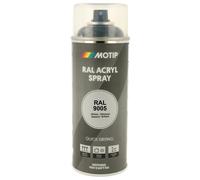 PEINTURE SECHAGE RAPIDE RAL ACRYL RAL9005 BRILLANT AEROSOL 400ML MOTIP