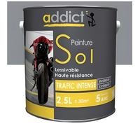 Peinture Semi-brillante - Addict - ADD111318 - 2,5 L - Gris - Intérieur - Alkyde