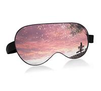 Peinture Sky Stars Sleep Eye Mask, Sleeping Mask & Blindfold with Elastic Headband Soft Comfort Eyeshade Sleep Cover for Travel Yoga Nap