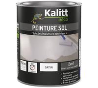Peinture sol 2 en 1 Satin 0.75 L - Blanc Pur