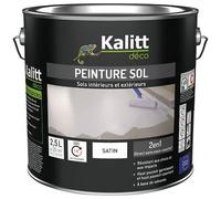 Peinture sol 2 en 1 Satin 2.5 L - Blanc Pur