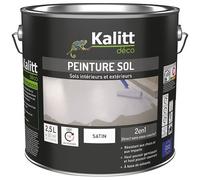 Peinture sol 2 en 1 Satin 2.5 L - Gris Silex