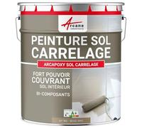 Peinture Sol Carrelage Résine Époxy - ARCAPOXY 1 kg Beige Gris