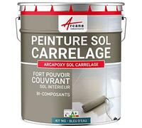 Peinture Sol Carrelage Résine Époxy - ARCAPOXY 1 kg Bleu D'eau | Résine Époxy Sols Carrelés, sans sous-Couche, Imperméabilise, Résiste aux Chocs, Taches et Chaleur - Arcane Industries