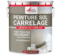 Peinture Sol Carrelage - Résine Carrelage - Arcapoxy Sol Carrelage - Kit 1 Kg Jusqu'a 5m² Pour 2 Couches Ral 3013 Rouge Tomate - Arcane Industries