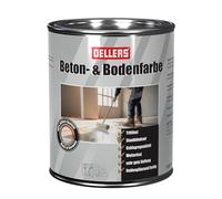 Peinture sol et béton OELLERS, 1 litre, peinture pour garages, ateliers, caves. Protection des sols très sollicités, escaliers, ciment, dalles en béton, chapes, murs. 5-7m²/litre