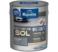 Peinture sol haute résistance satin gris loft 2,5L Ripolin