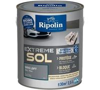 Peinture sol haute résistance satin gris loft 2,5L Ripolin