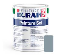 Peinture sol professionnelle, satin, peinture opacifiante, sans odeur, protège, décore, intérieur, extérieur, HydroSol ECRAN 77 5 litres Gris (RAL 7001)