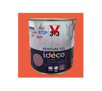 Peinture sol V33 Idéco Capucine Satin 0.5L 0,5 L