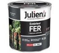 Peinture solvant fer métal anti rouille gris anthracite RAL 7016 brillant 2L 10 ans JULIEN