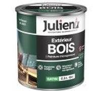 Peinture solvant spécial bois vert basque RAL 6005 satin 0.5L 12 ans JULIEN