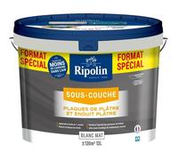 Peinture sous-couche plaque de platre - RIPOLIN - 290380 - Blanc - Mat - 12 L