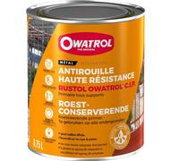 OWATROL - RUSTOL CIP - Primaire Antirouille Haute Résistance - Brun-Rouge - 0.75L