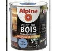 Peinture spéciale bois bleu lavande satin 2.5L ALPINA microporeux intérieur extérieur