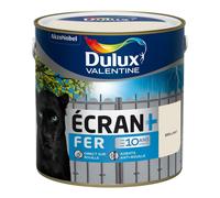 Peinture spéciale fer Dulux Valentine ECRAN + FER brillant blanc crème 2 L + 20%