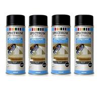 NOIR MAT Lot 4 Bombes Peinture Spray Aérosol 4X400ml Bois,Métal,Aluminium etc